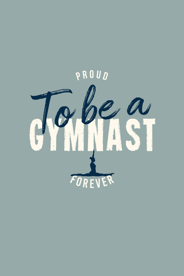 Girls t-shirt front view with gymnastics pride graphic print