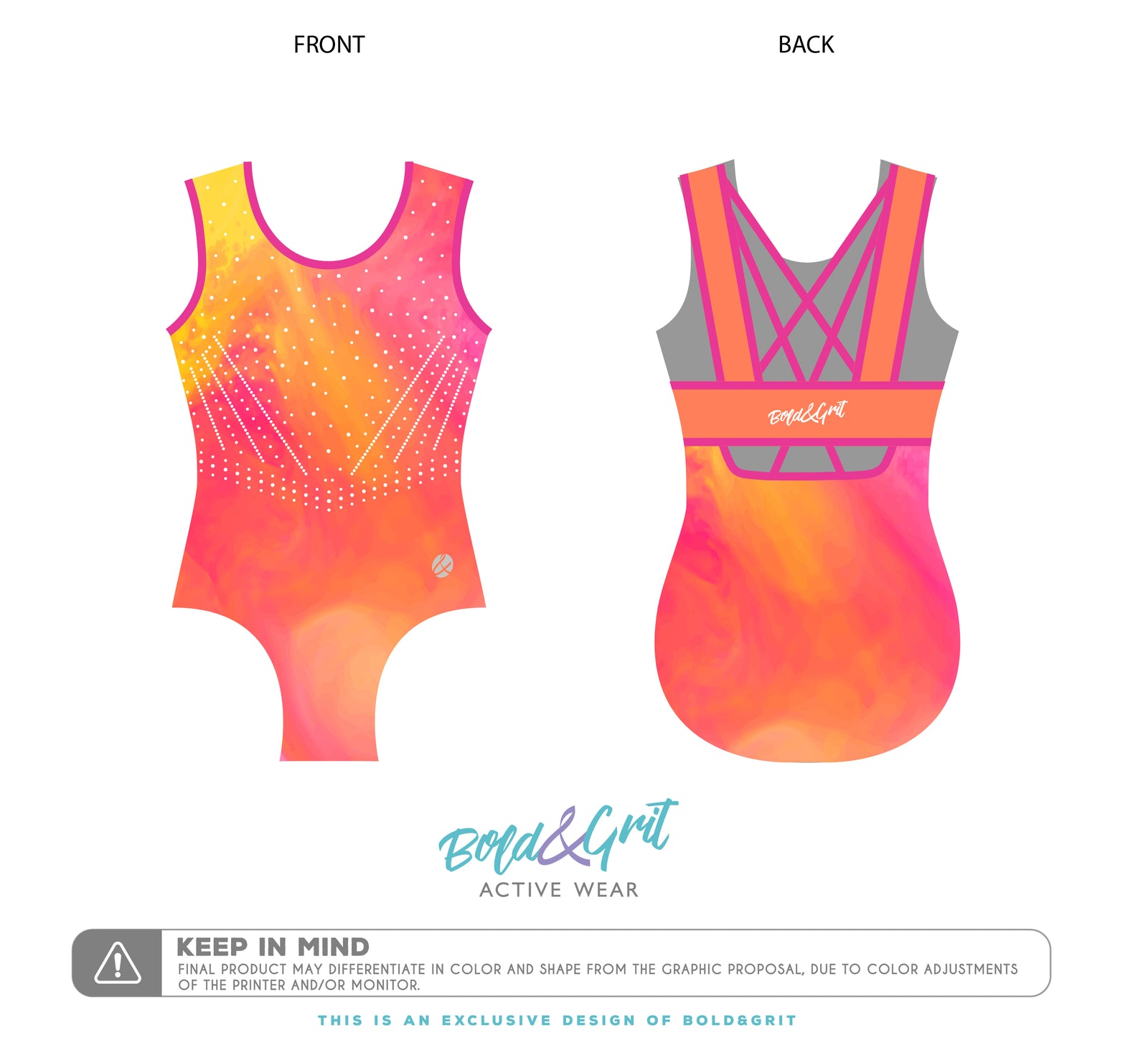 Sparkle Sunset leotard
