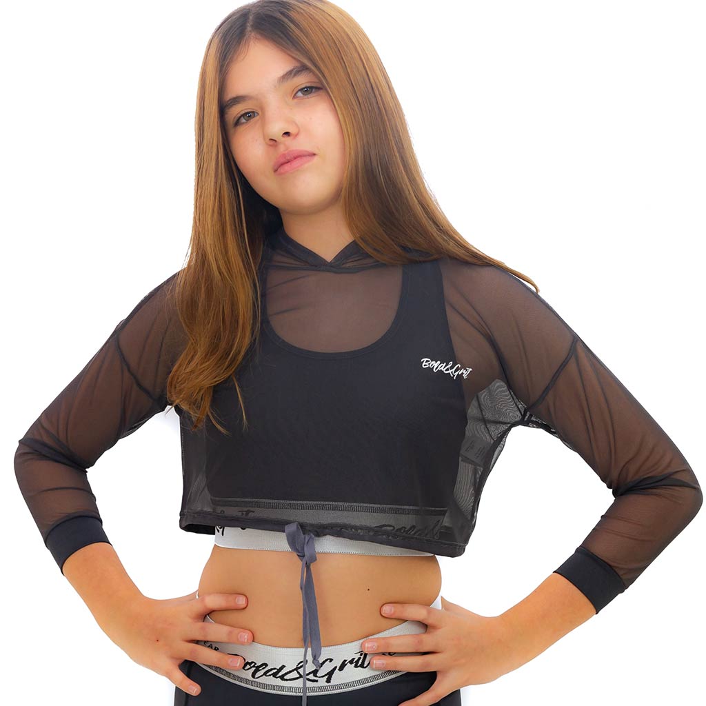 GIRLS' ENERGY SILVER HOODIE - Bold&Grit