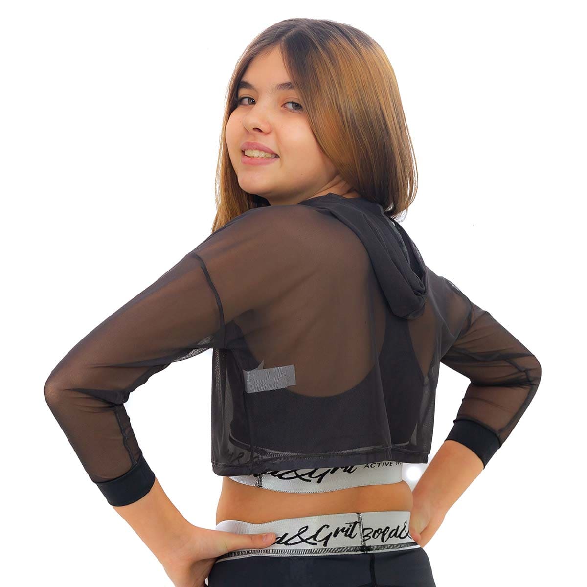 GIRLS' ENERGY SILVER HOODIE - Bold&Grit