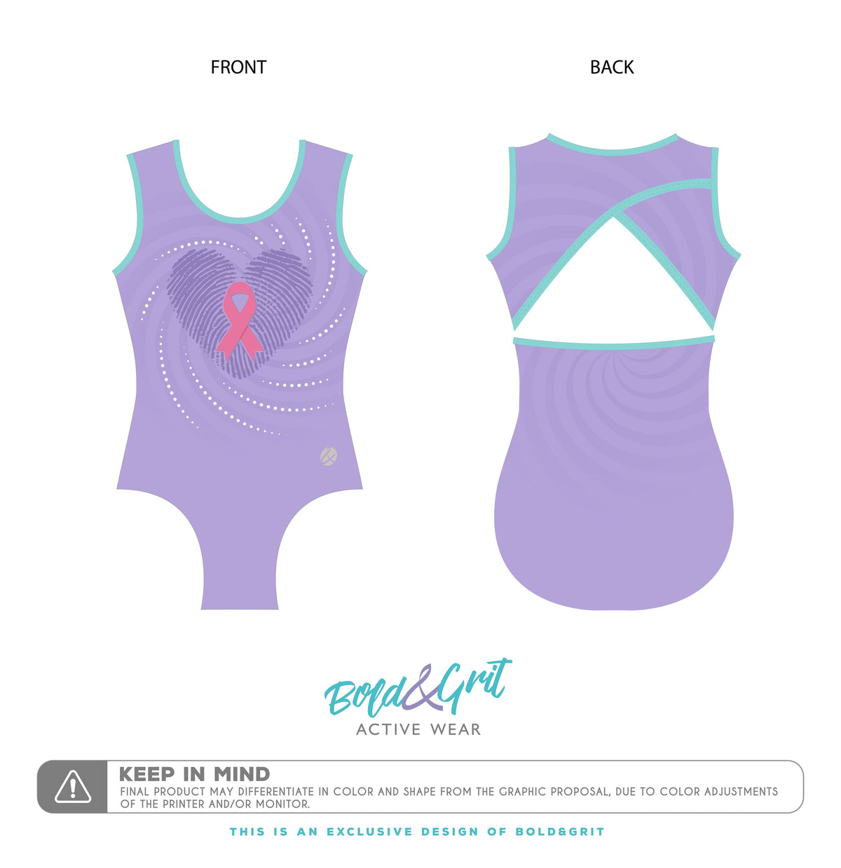Embrace Awareness Leotard - Bold&Grit