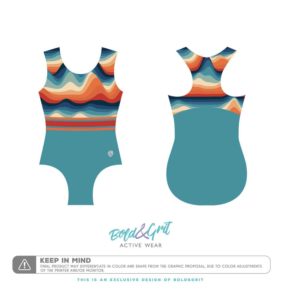 Summer Waves Leotard - Bold&Grit