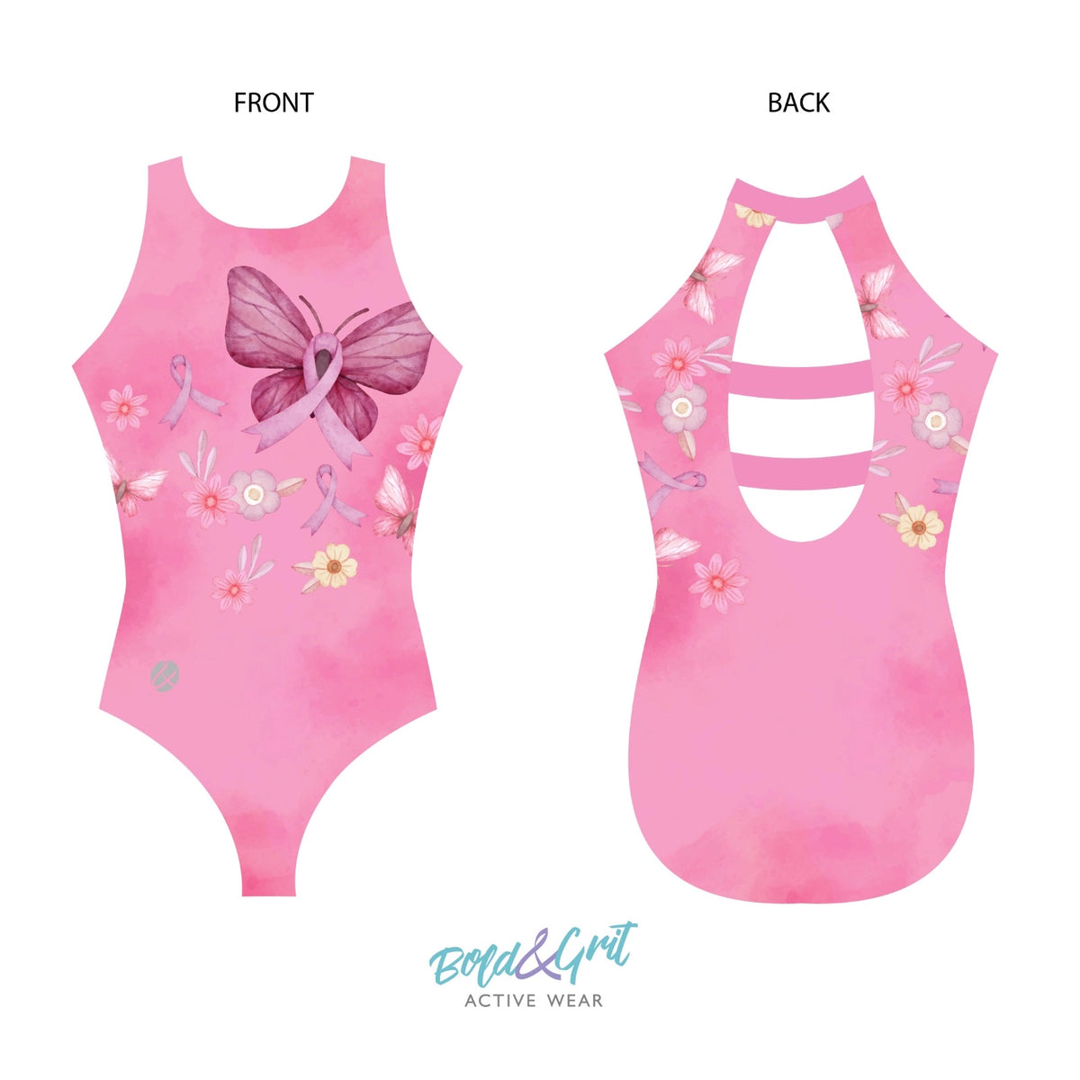 Awareness Butterfly Leotard - Bold&Grit