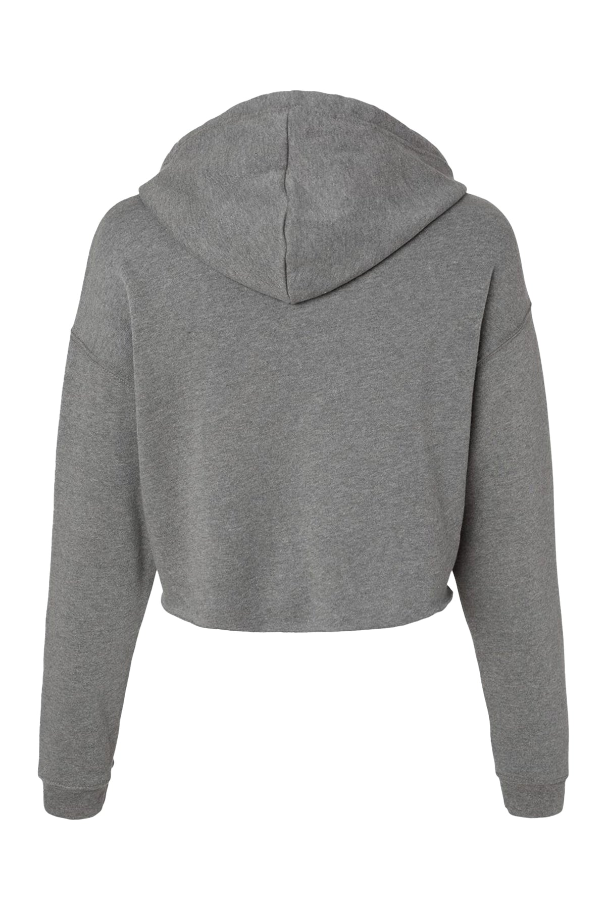 Gray Crop Fleece Hoodie - Miami Grit - Bold&Grit