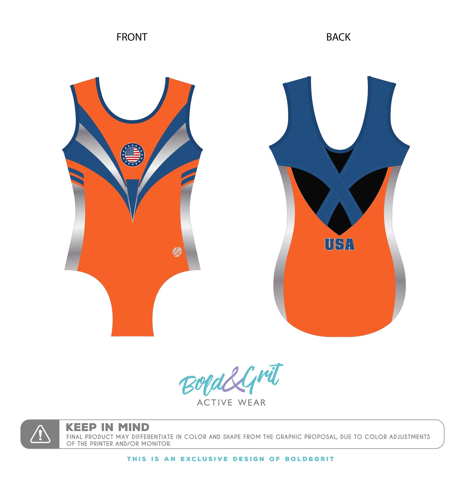 Stellar USA leotard - Bold&Grit