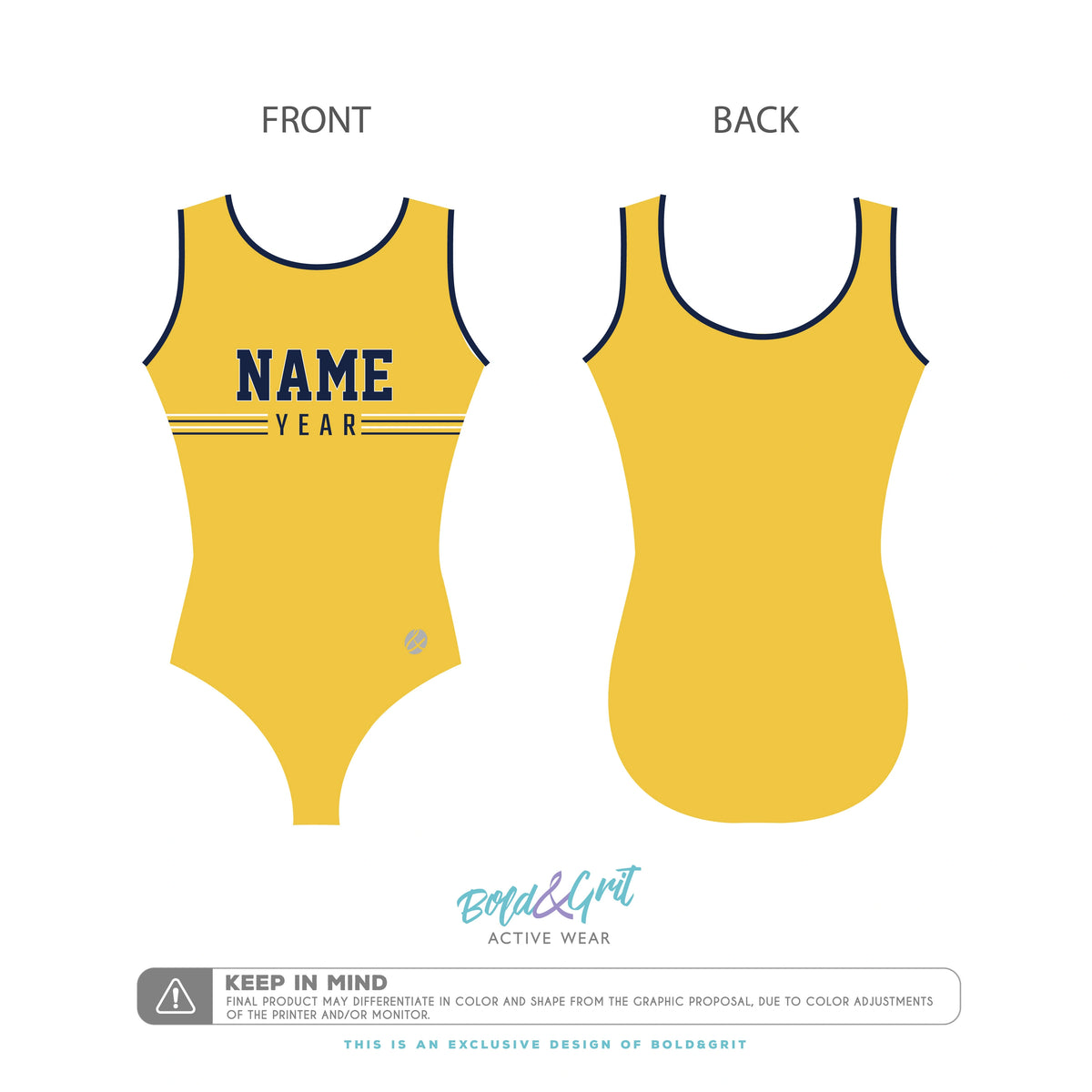 Golden Era Grad Year Leotard - Bold&Grit