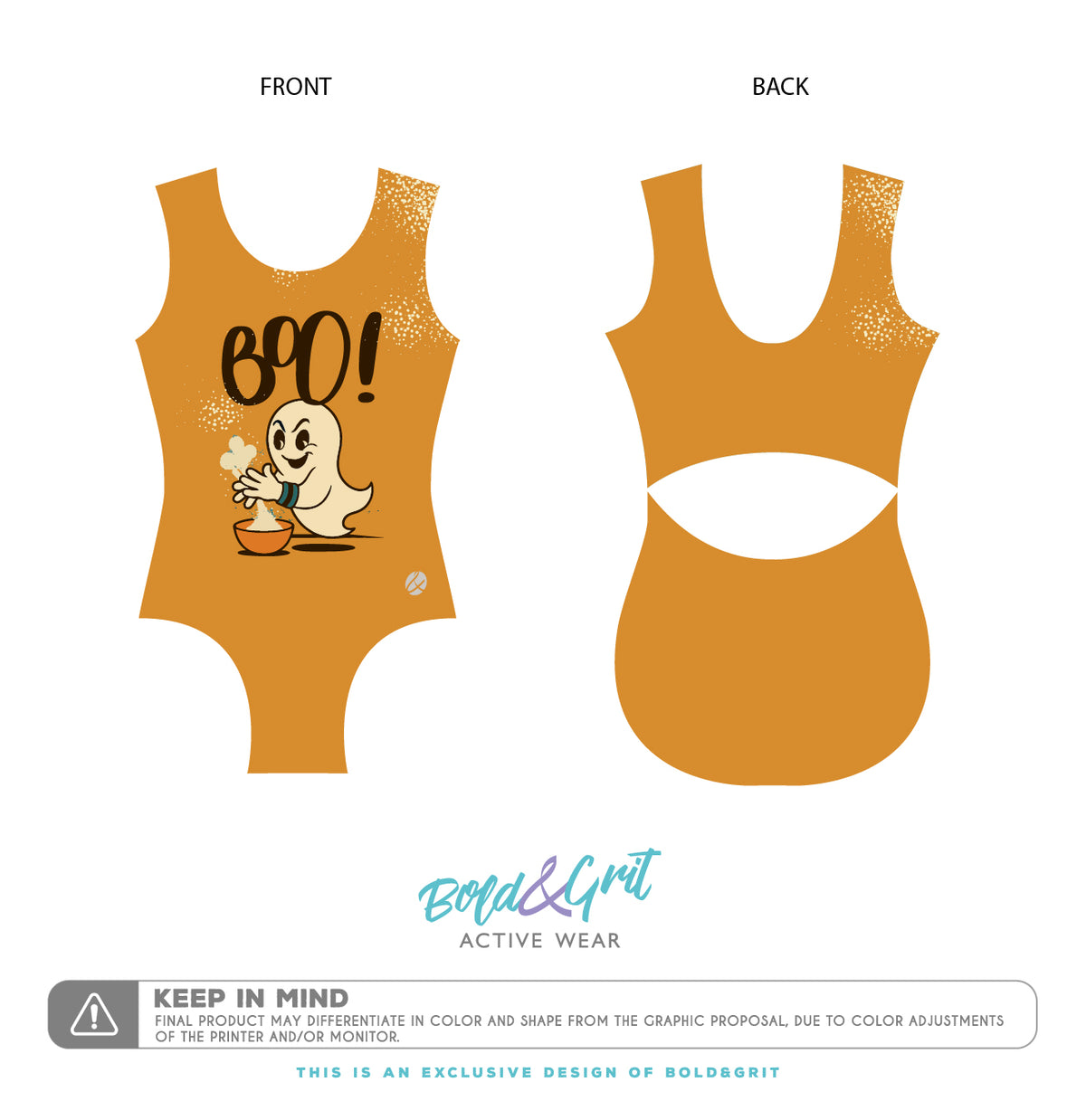 Spooky Gym Leotard - Bold&Grit