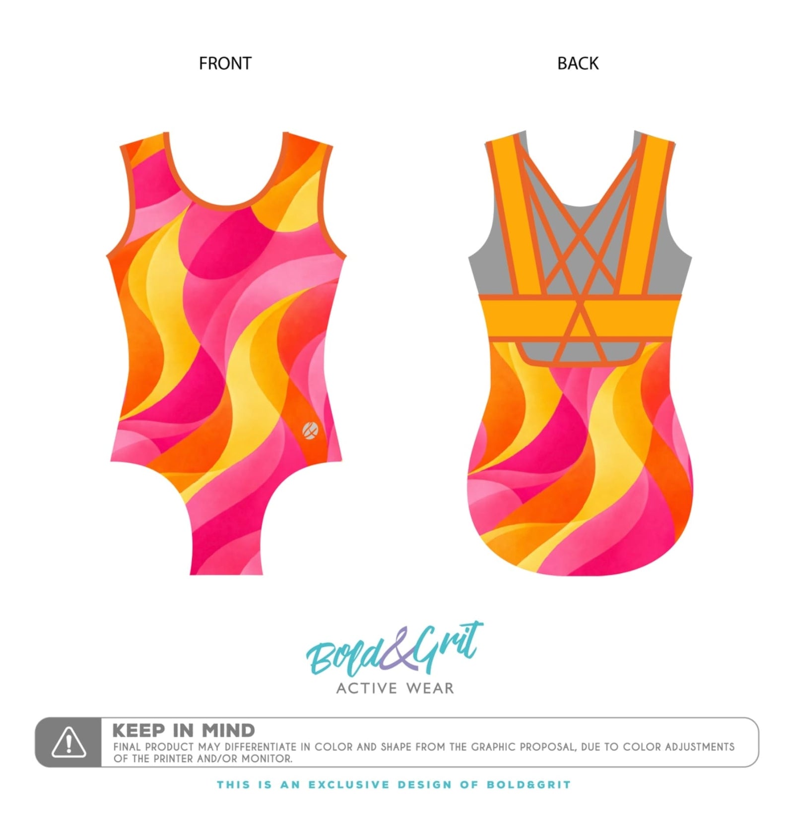 Mandarin Pop Leotard