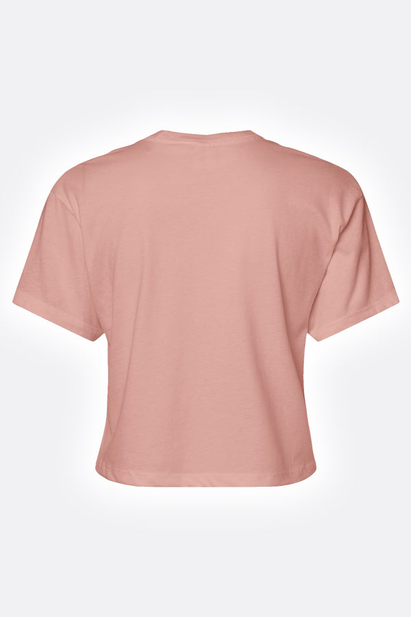 Women's t-shirt front view with desert pink print