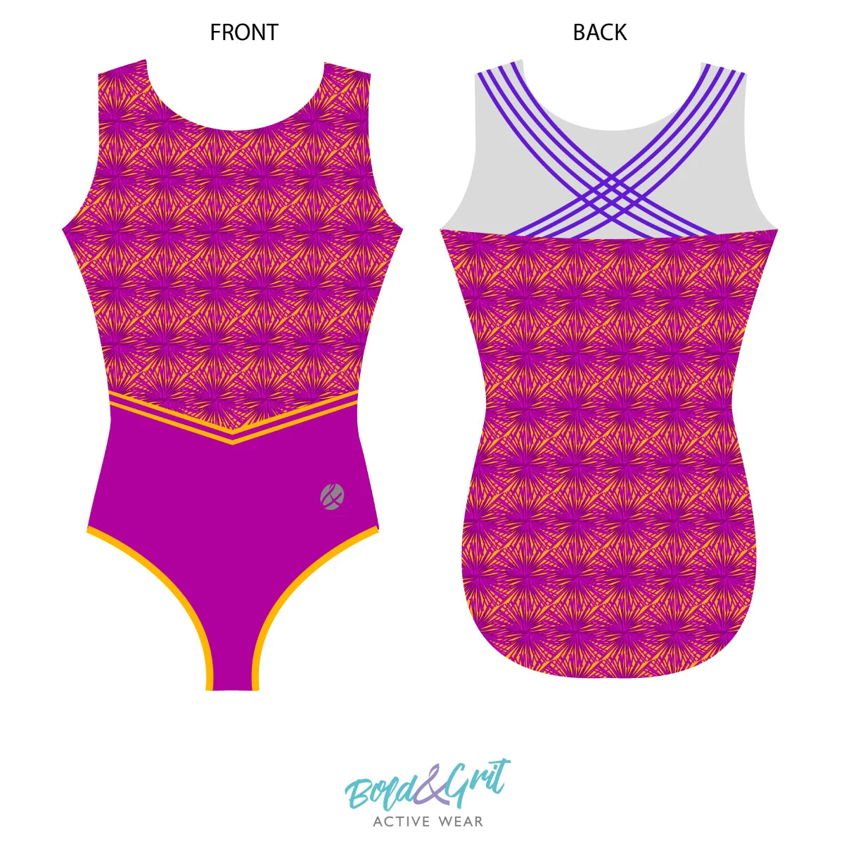 Tropical Blossom Reversible Leotard