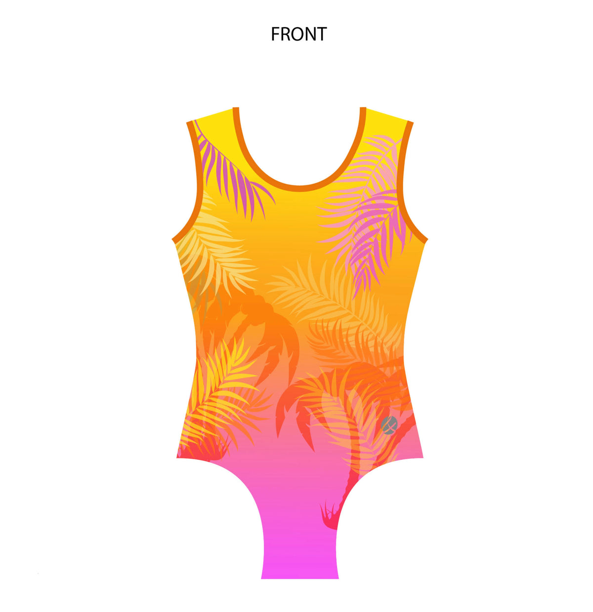 Twist&#39;NFlip Training Leotard Orange &amp; Pink