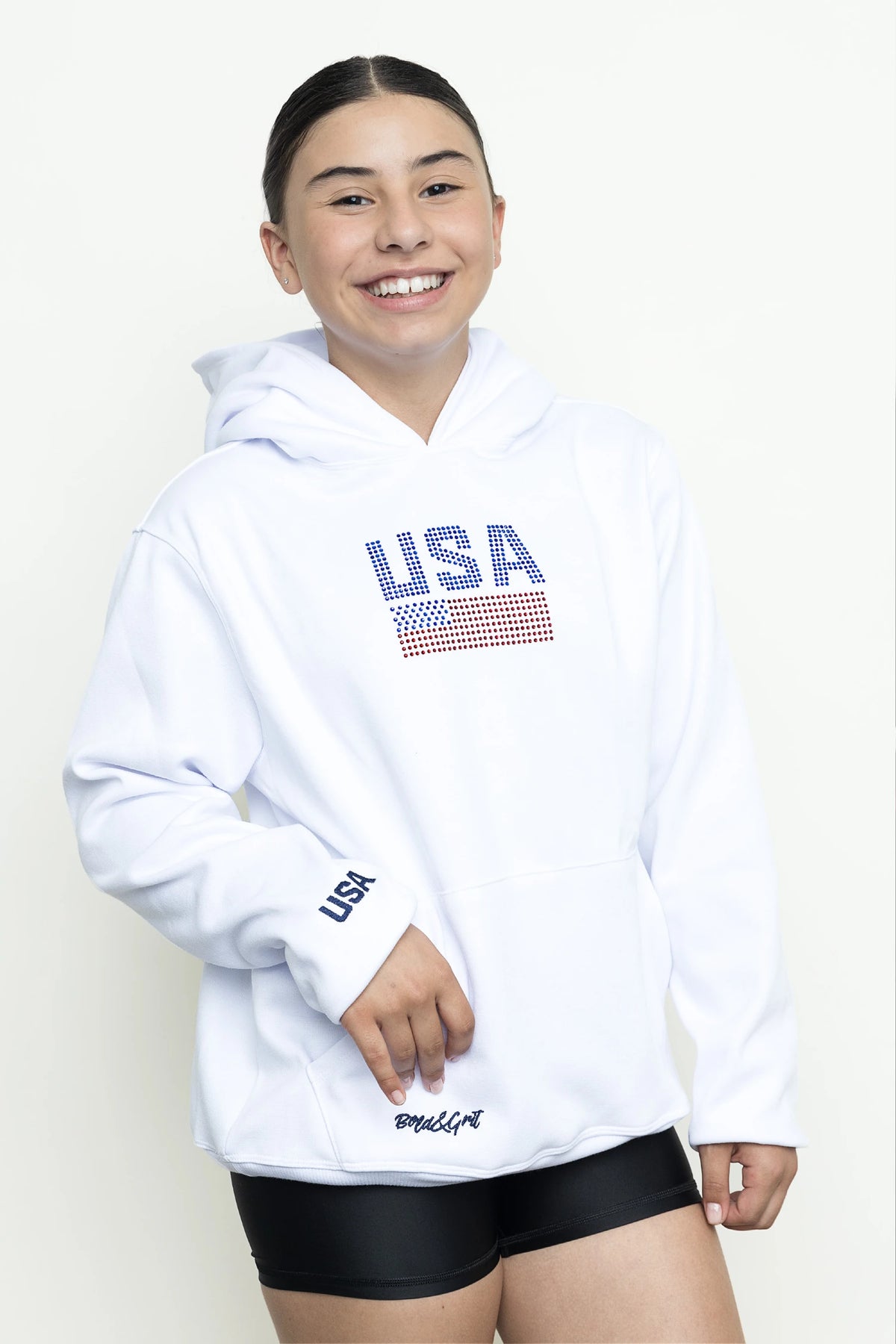 White Hoodie USA