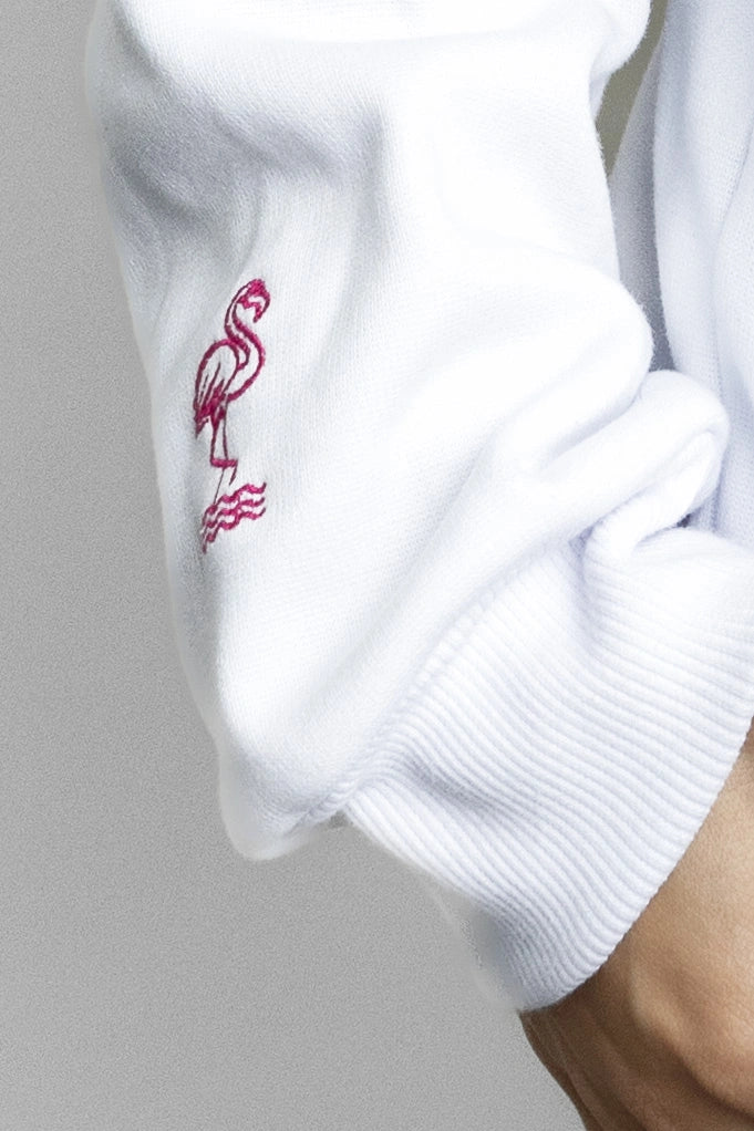 White Hoodie - Miami Grit - Bold&Grit