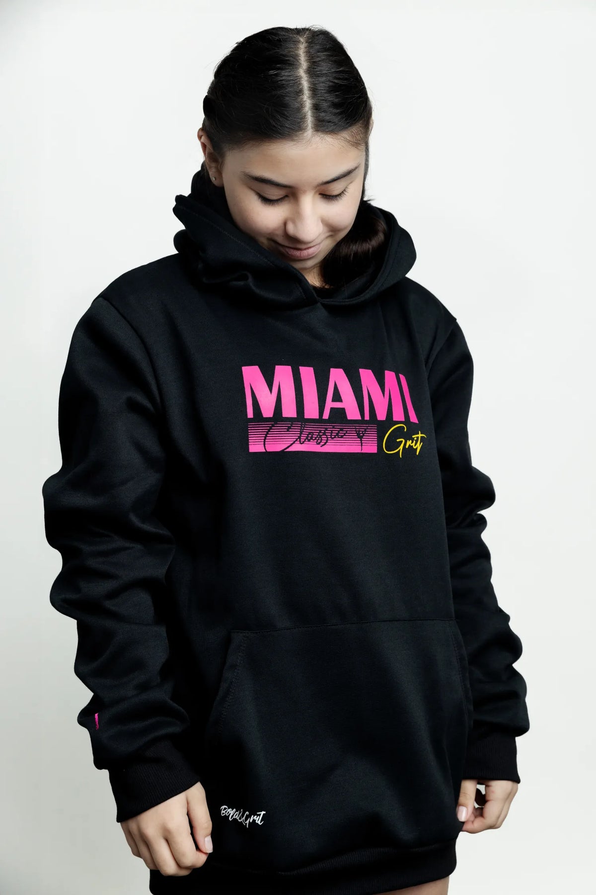 Black Hoodie - Miami Grit - Bold&Grit