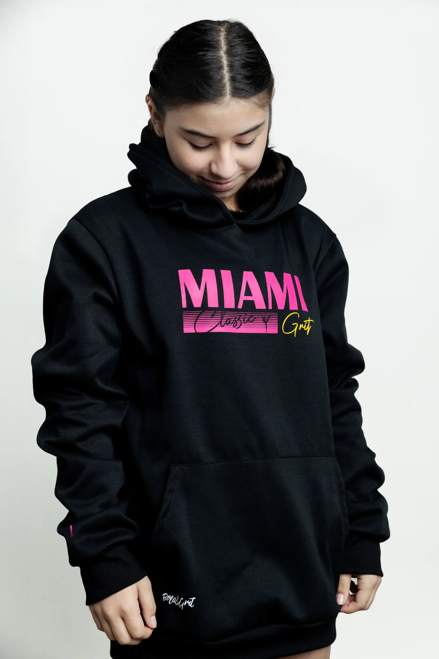 Black Hoodie - Miami Grit - Bold&Grit