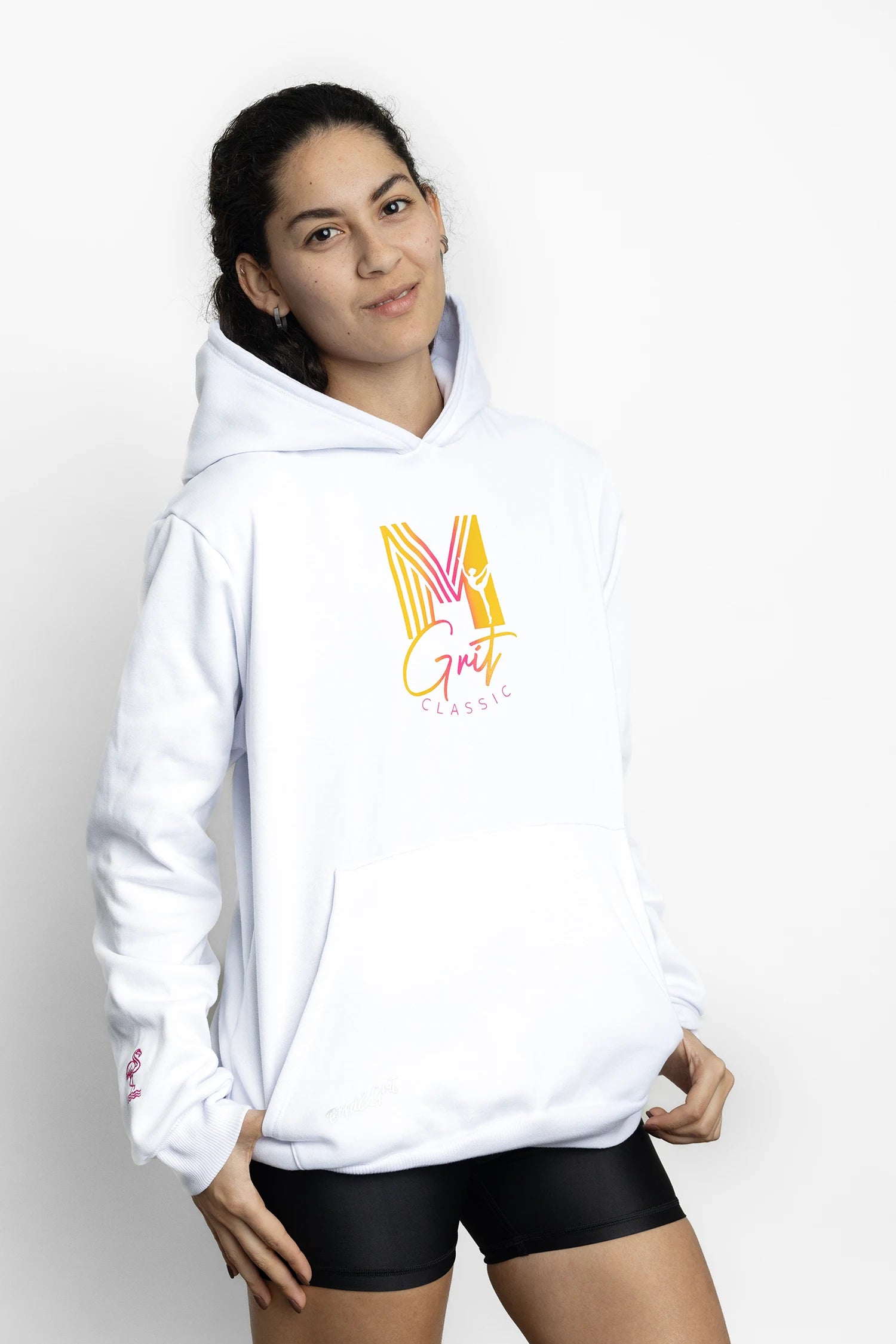 White Hoodie - Miami Grit - Bold&Grit