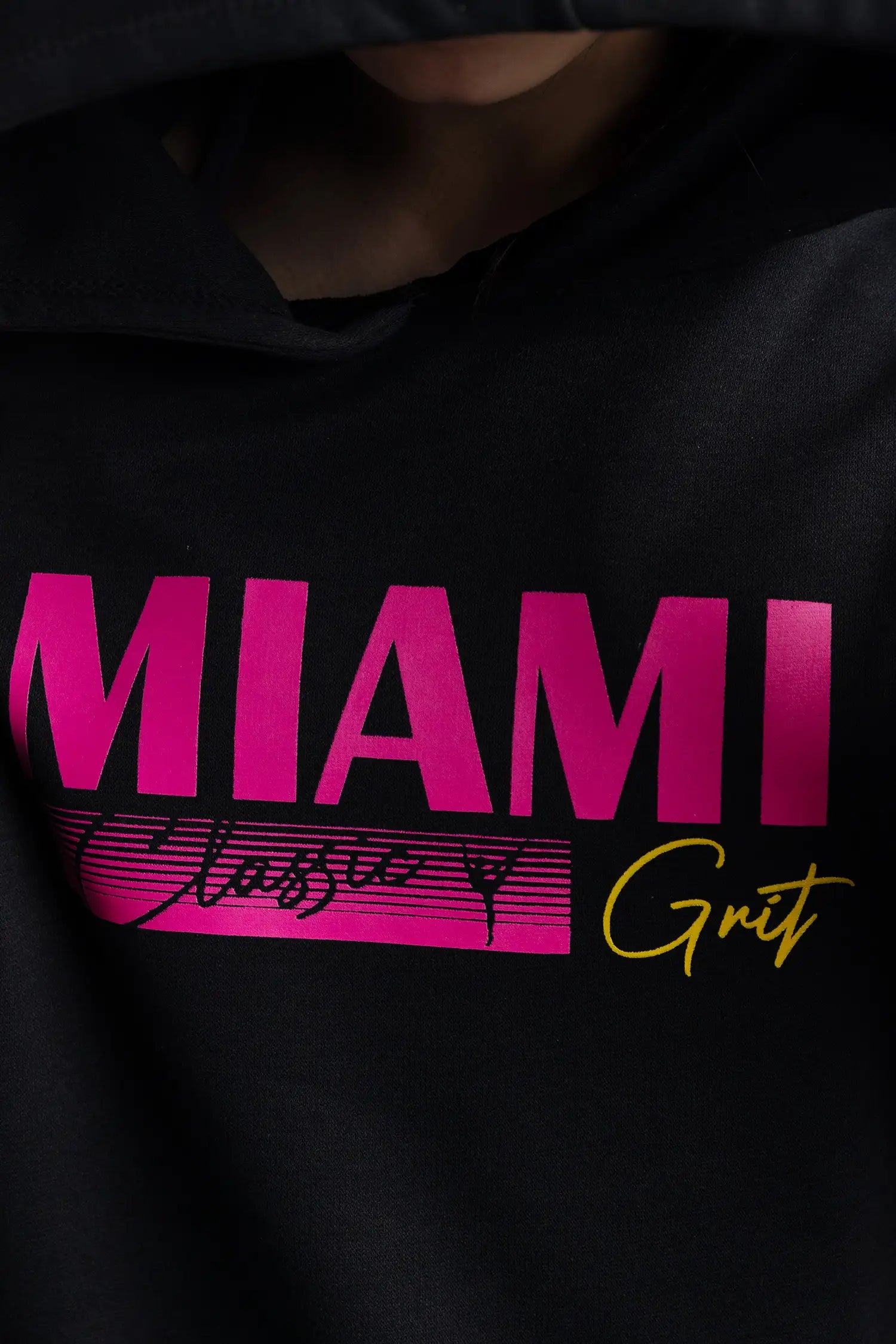 Black Hoodie - Miami Grit