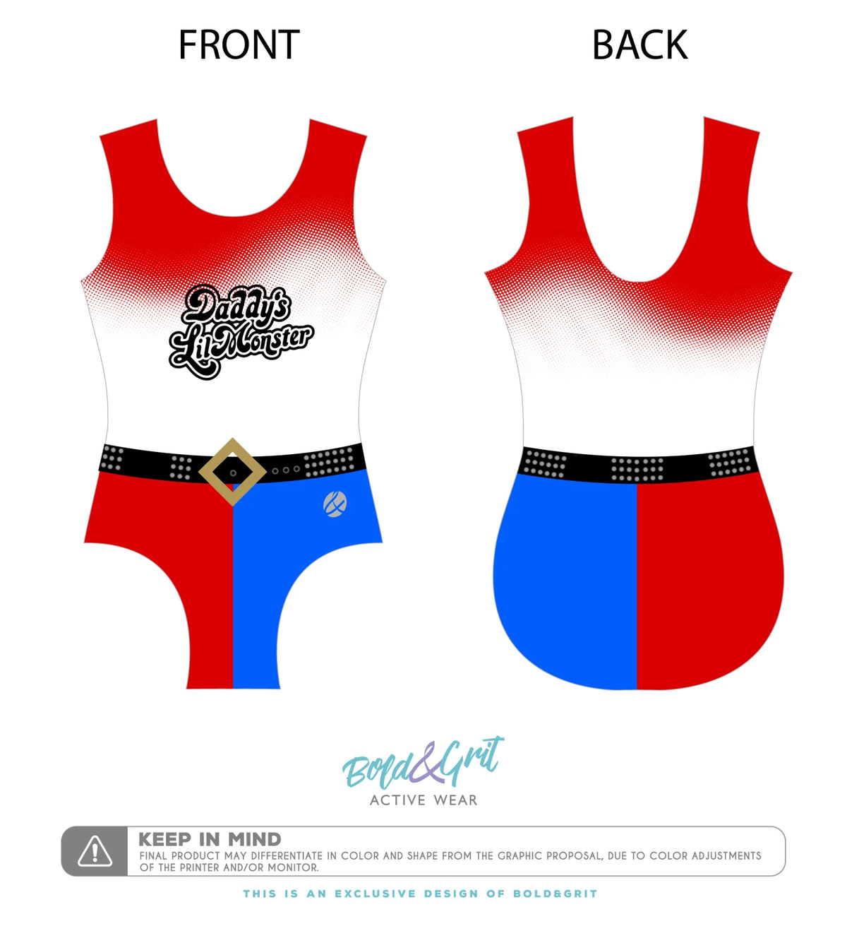 Harley Quinn Leotard - Bold&Grit