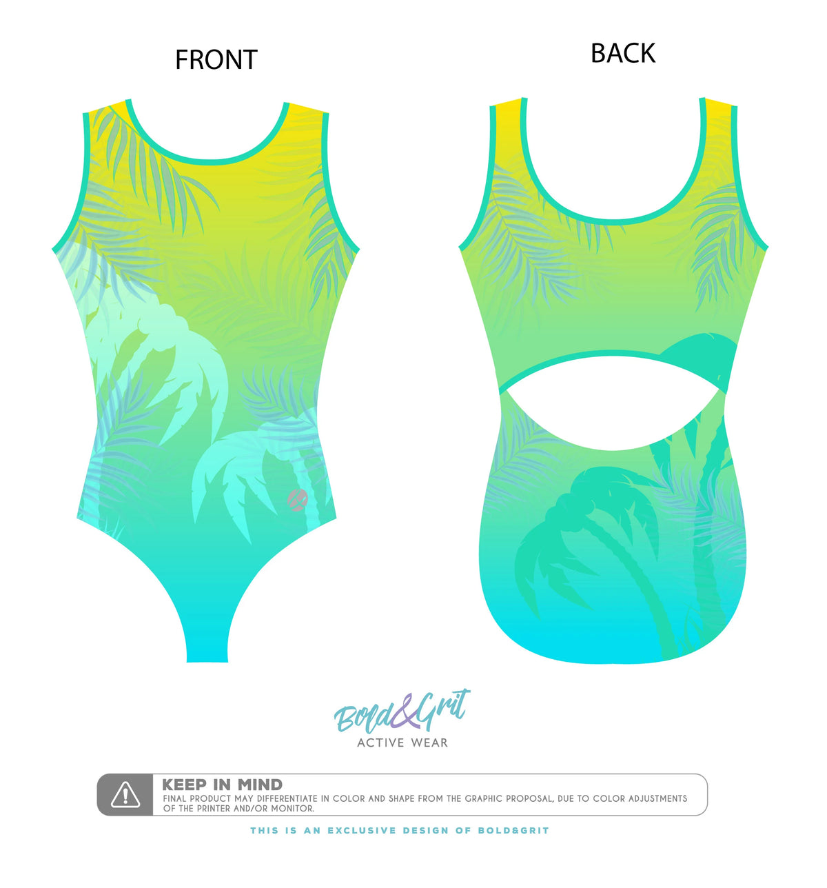 Paradise Vibes Leotard - Bold&Grit