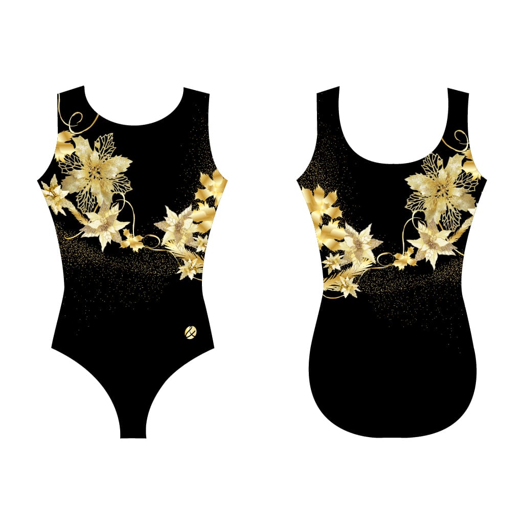 Christmas Fashion Leotard-  Black Classic