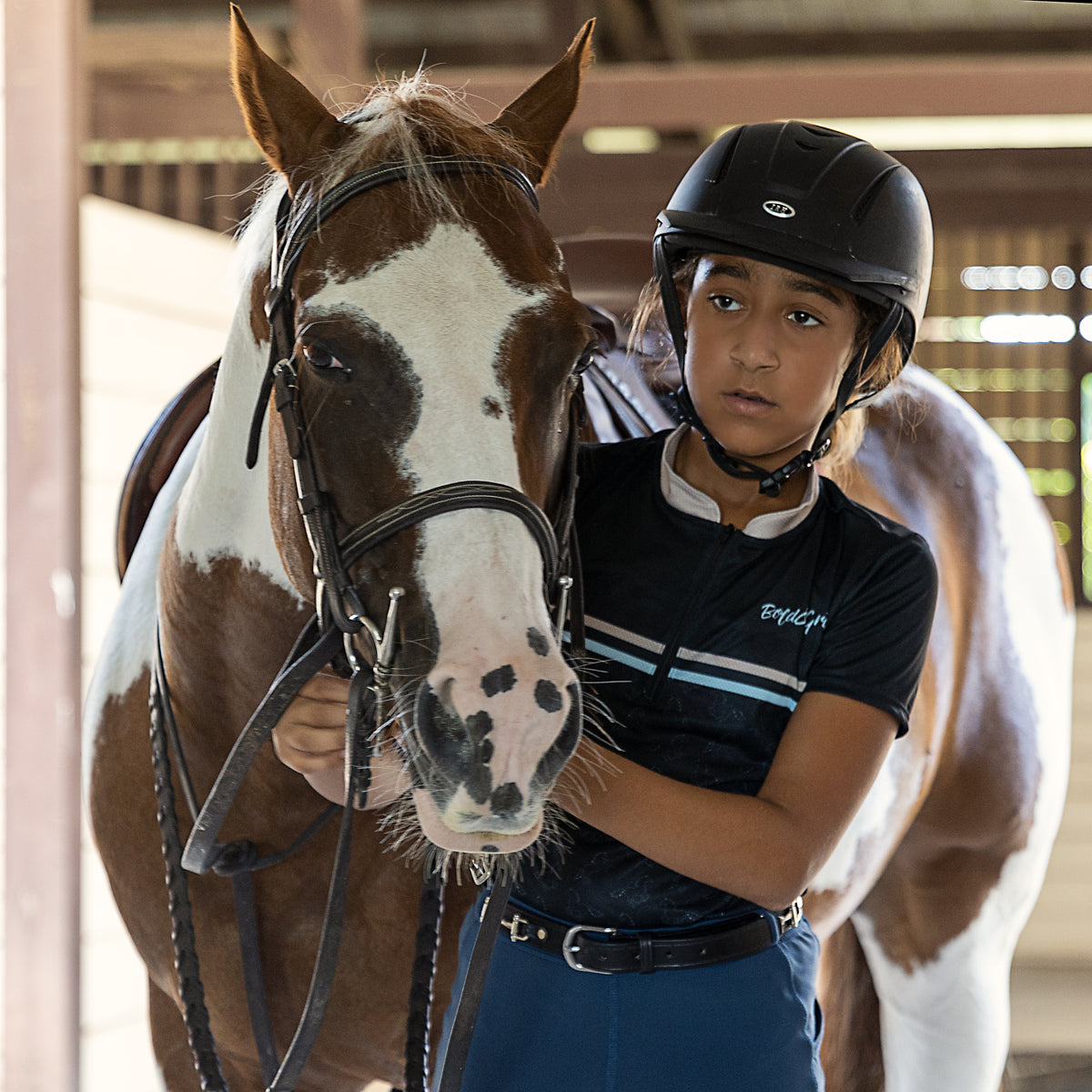 Black Horses Vertigo Equestrian T-shirt - Bold&Grit