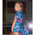 Love - tropical leaves girls' shorts