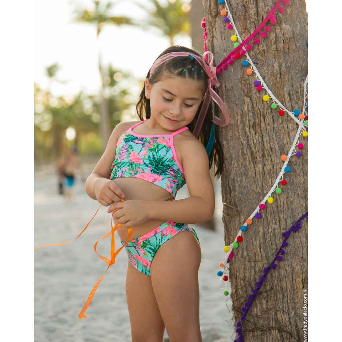 ENERGY - TROPICAL FLOWERS TWO PIECE SWIMSUIT - Bold&Grit