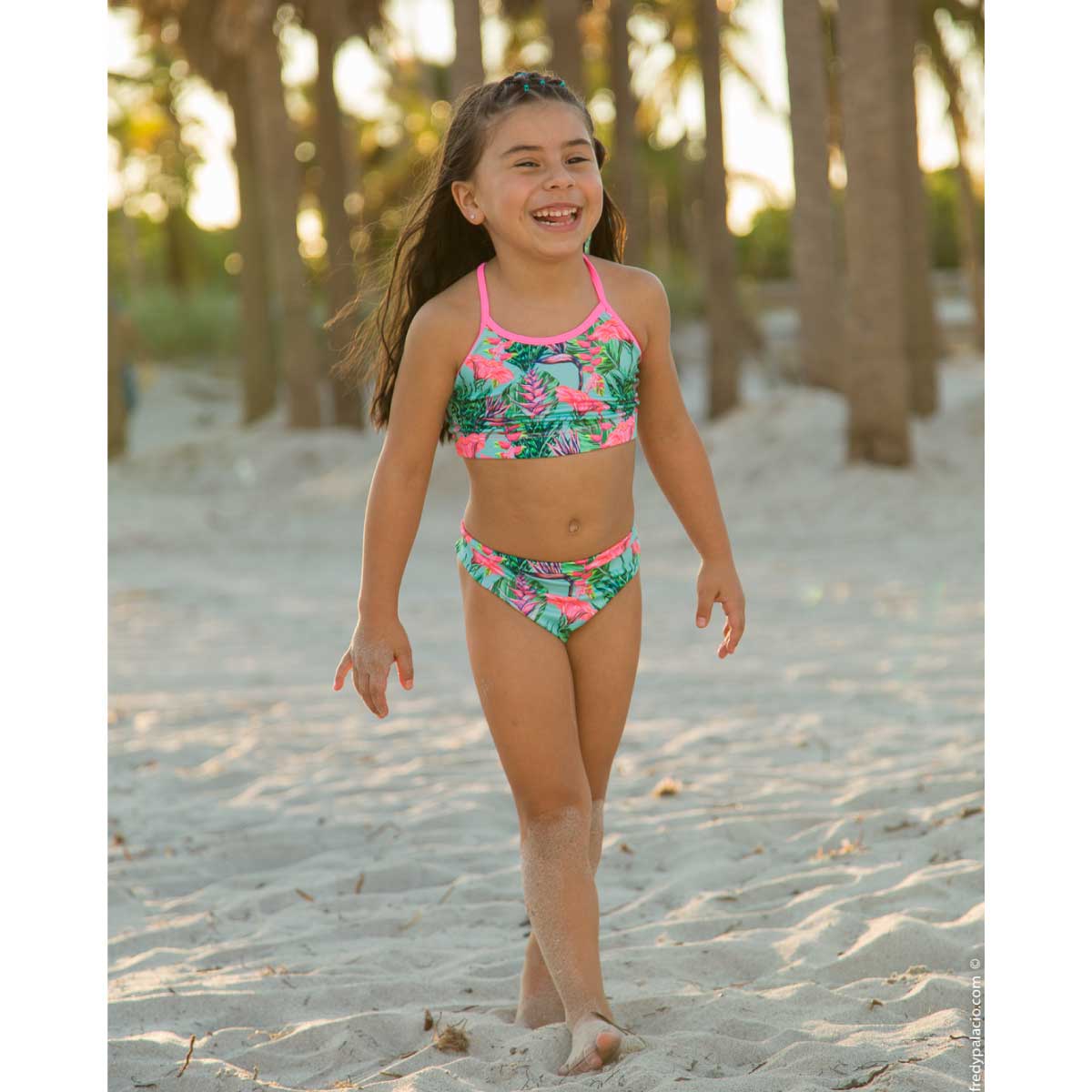 ENERGY - TROPICAL FLOWERS TWO PIECE SWIMSUIT - Bold&Grit