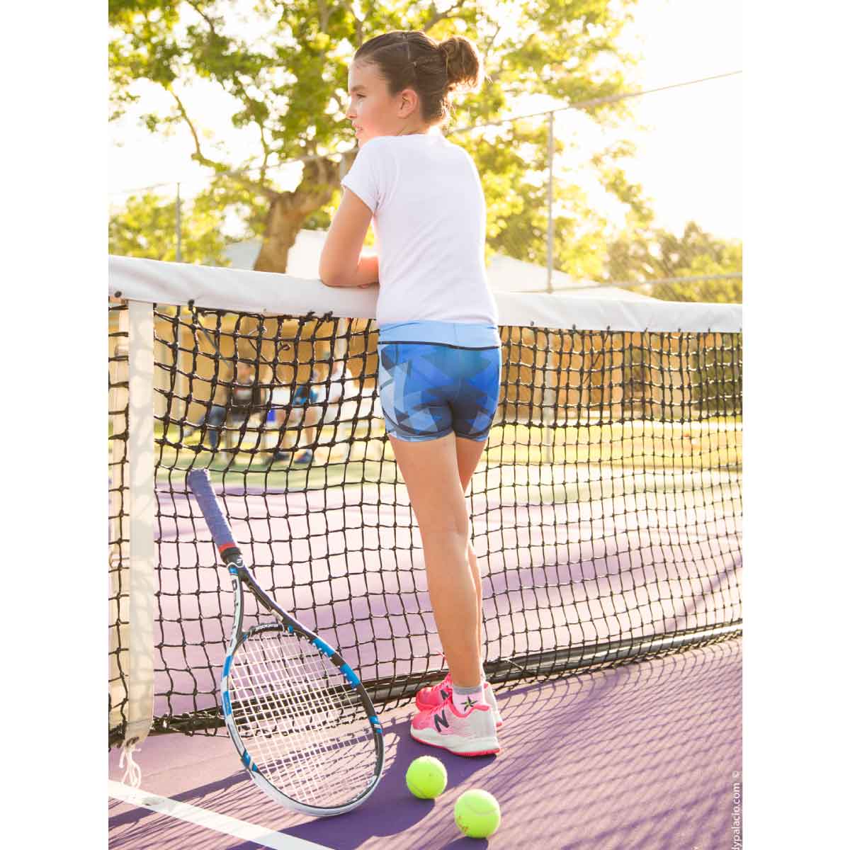 Blue girls' shorts