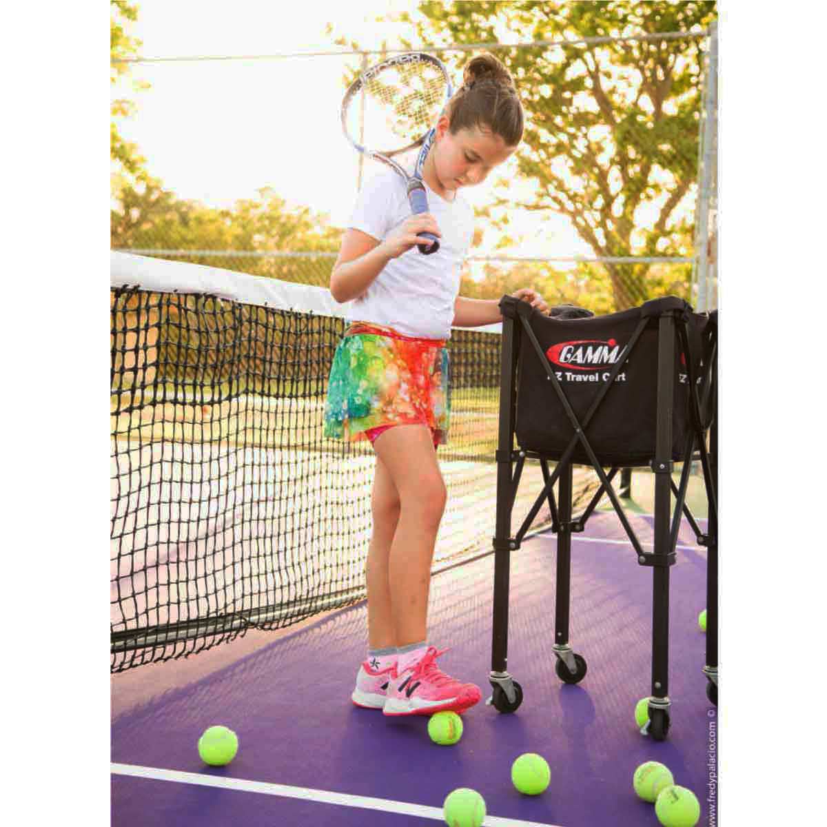 Girls' confetti tennis mesh skort