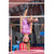 Pink tank mesh leotard 