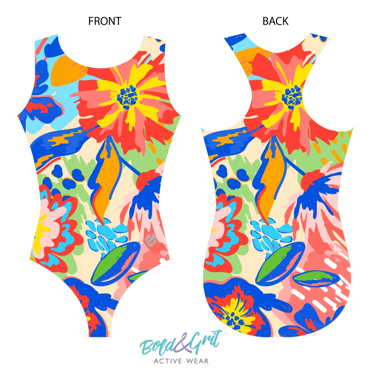 Fling Flowers Leotard - Bold&Grit