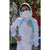 WHITE AND BLUE GIRLS' JACKET - FACE MASK INCLUDED