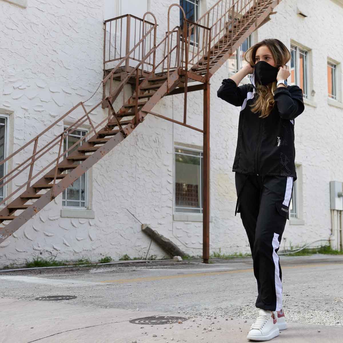 PROTECTIVE BLACK AND WHITE WOMEN'S JOGGER - Bold&Grit