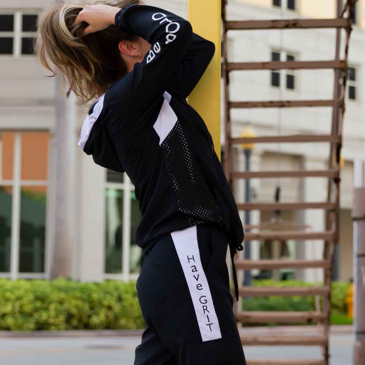 PROTECTIVE BLACK AND WHITE WOMEN'S JOGGER - Bold&Grit