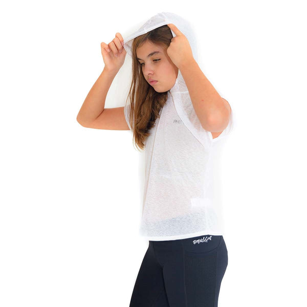 Girls hoodie front view with motivational print