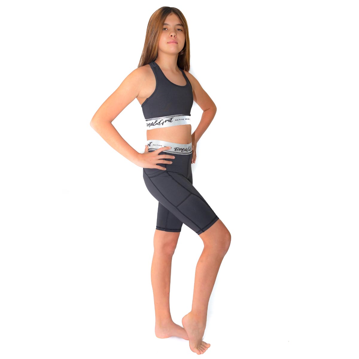 GIRLS' BELIEVE RACERBACK SPORTS BRA - Bold&Grit