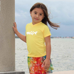 Happy - B&G V-neck T-shirt yellow