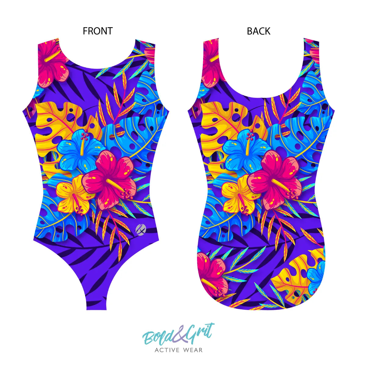 Island bouquet Leotard - Bold&Grit