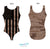 Brown Camouflage Military USA Flag Leotard