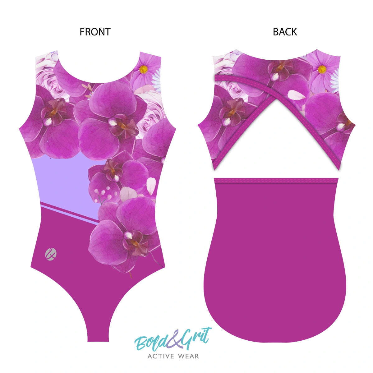 Orchid Bloom Leotard - Bold&Grit