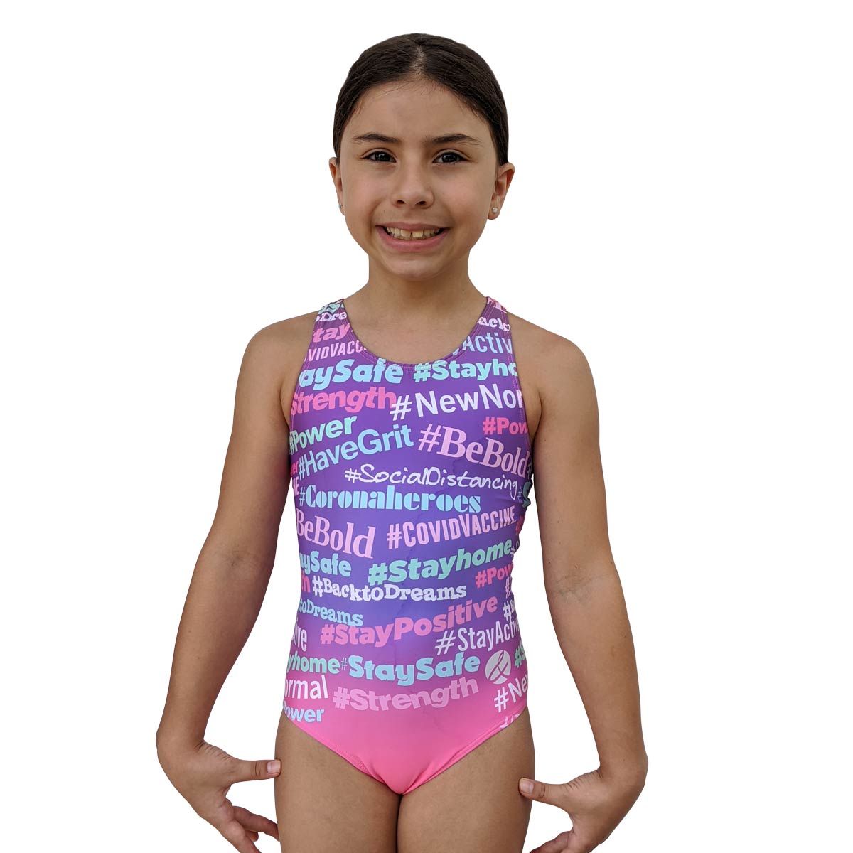 Pandemic hashtags racerback leotard 