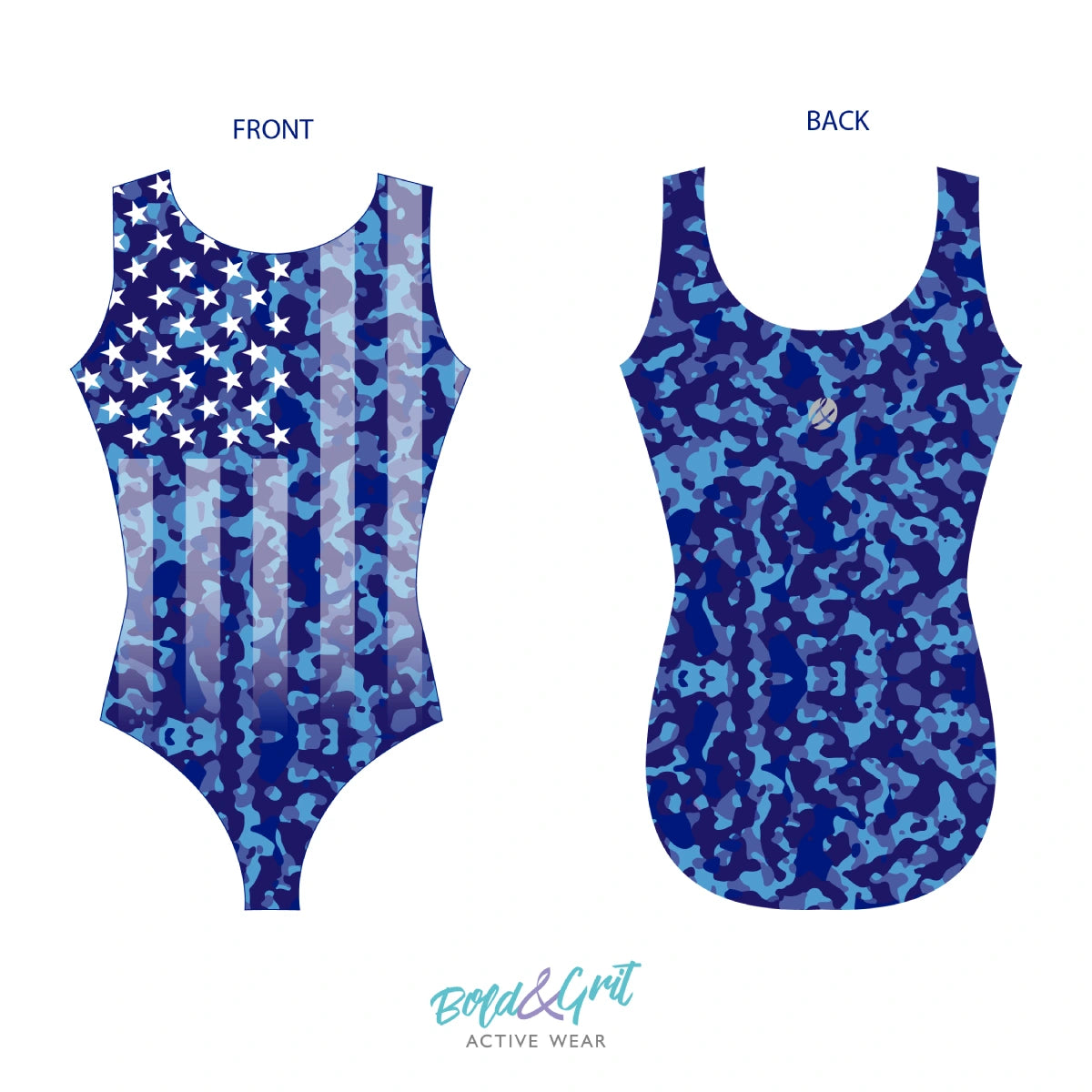Patriot Blaze Camo Leotard - Bold&Grit