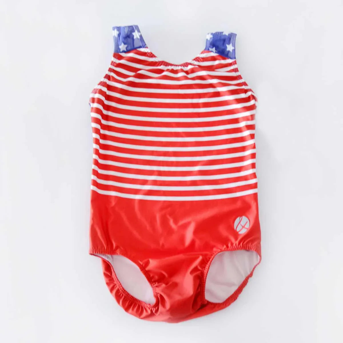 NATIONAL RED&WHITE MESH TANK LEOTARD - Bold&Grit