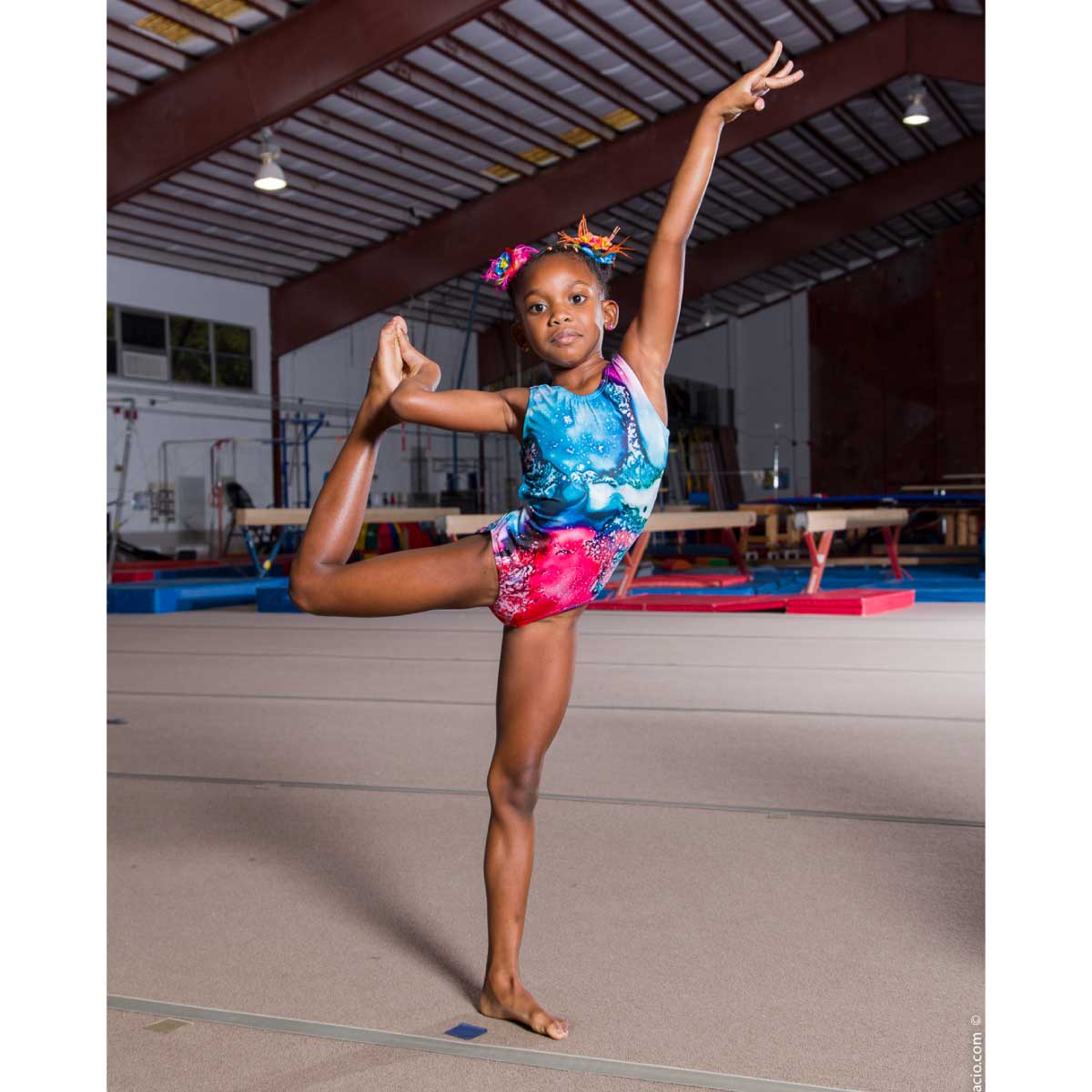 EFFORT - COLOR LIQUID TWIST BACK CAMISOLE LEOTARD - Bold&Grit