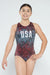 USA Lights  Gymnastics Leotard