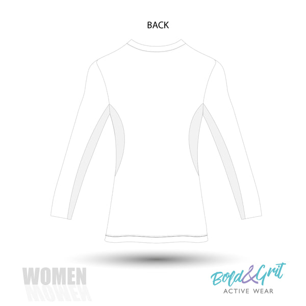 Girls t-shirt front view with white equestrian show print