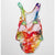 Confetti twist back camisole leotard