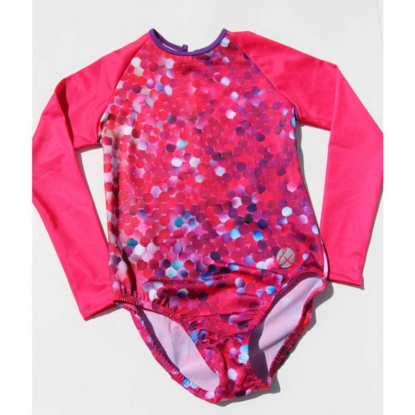 Pink Rocks Long Sleeve Swimsuit | One Piece Swimsuit | Bold&Grit