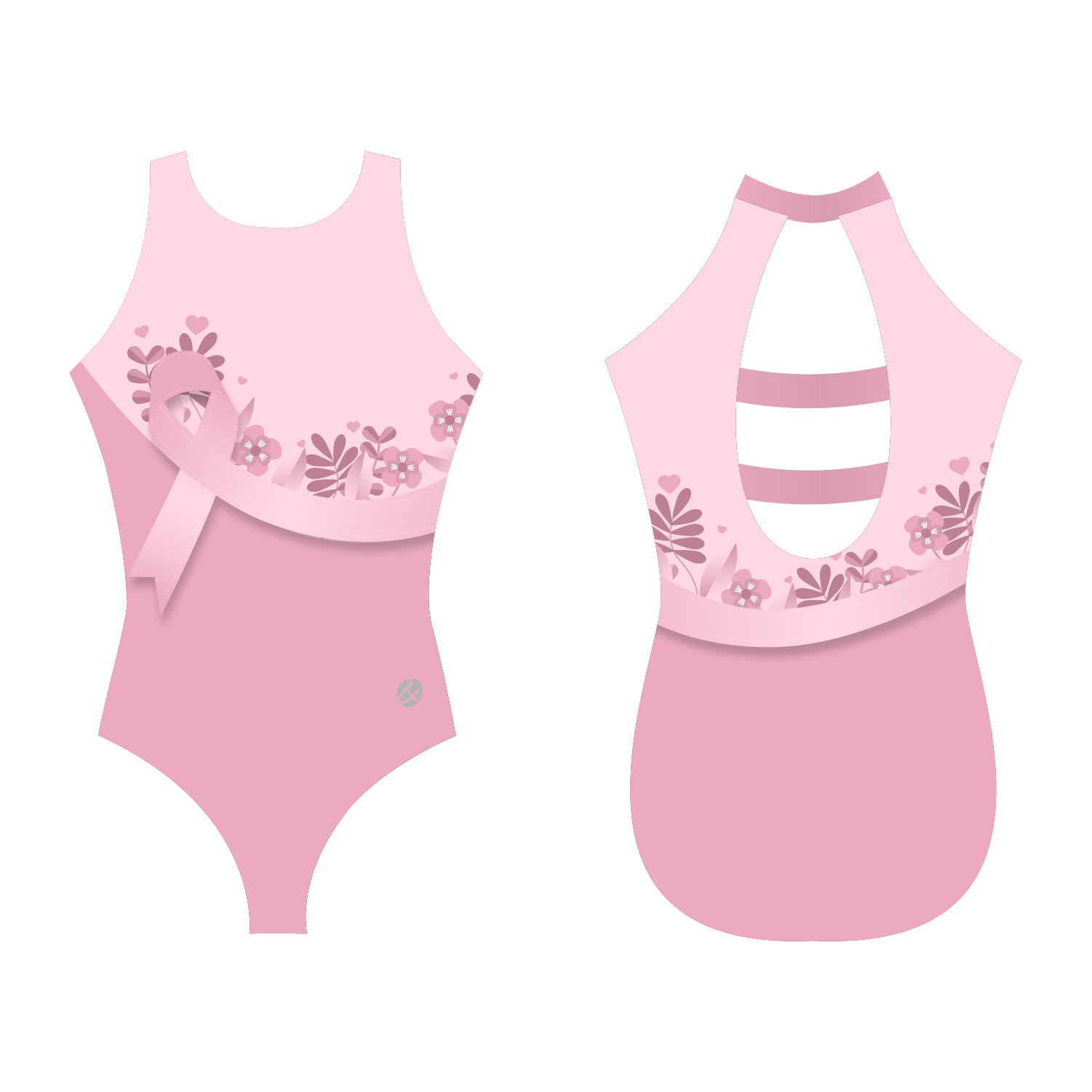 Awareness Floral Leotard